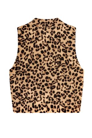 Printed spotted cashmere blend waistcoat SEMI COUTURE | Y5WD40MAC27